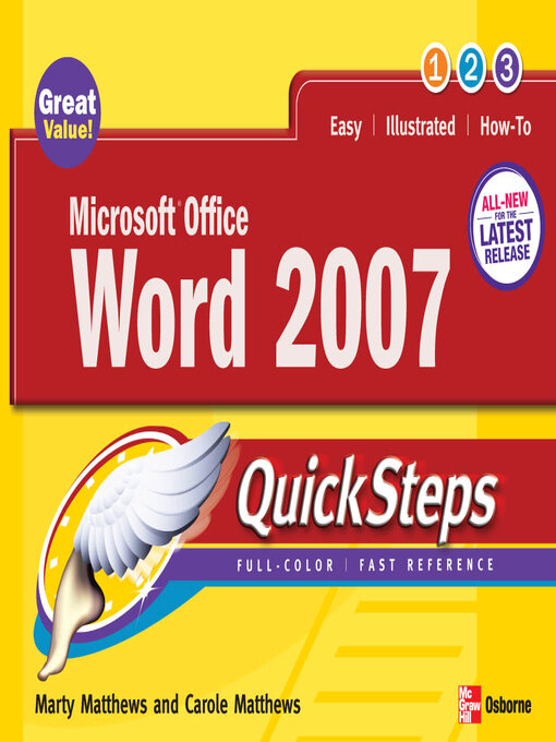 Title details for Microsoft Office Word 2007 by Marty Matthews - Available